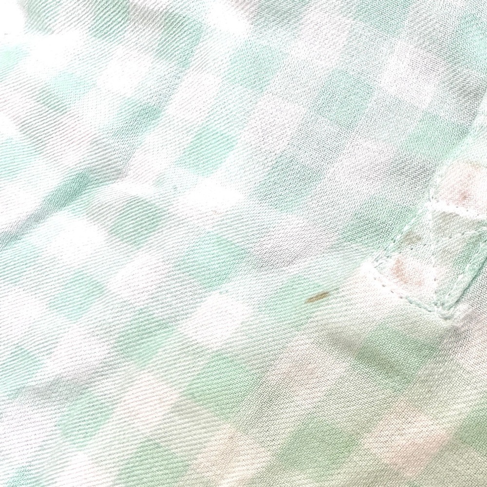 Isabel Maternity by Ingrid & Isabel Mint Green Plaid Popover Tunic Shirt Size XS - Picture 9 of 10